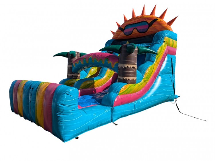 fun and colorful water slide rentals in tifton, georgia for parties and events