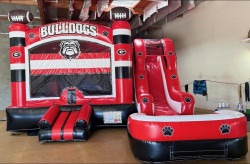 Bulldogs Custom Bounce House W/Slide
