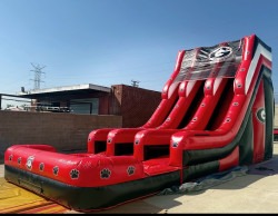 20ft Georgia Bulldogs Dual Lane Water Slide